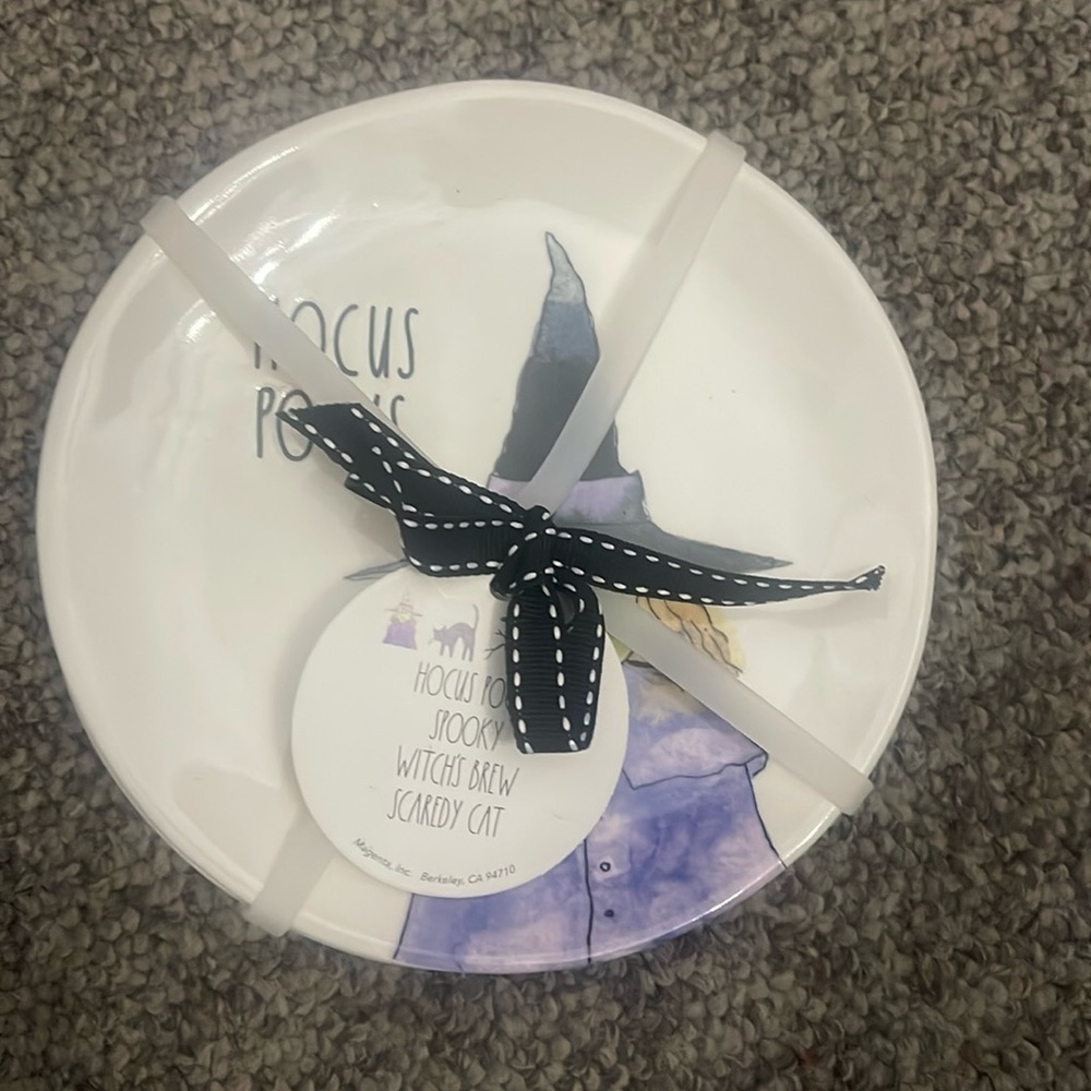 Rae Dunn Halloween appetizer plates